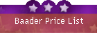 Baader Price List